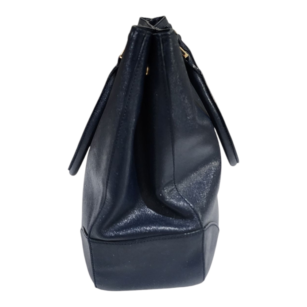 Tory Burch Navy Blue Tote Bag - Picture 4 of 16
